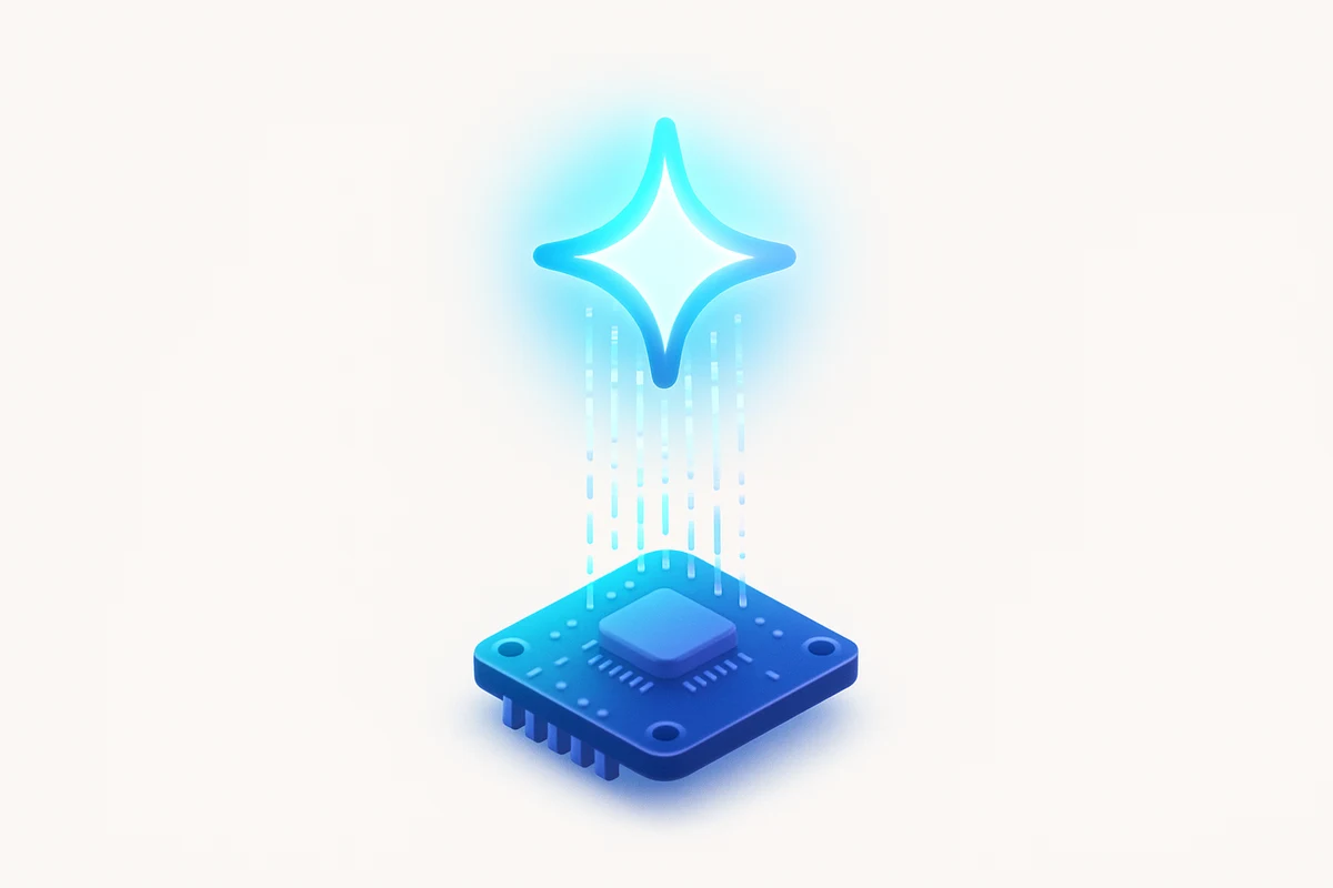 AI sparkles streaming code into the board