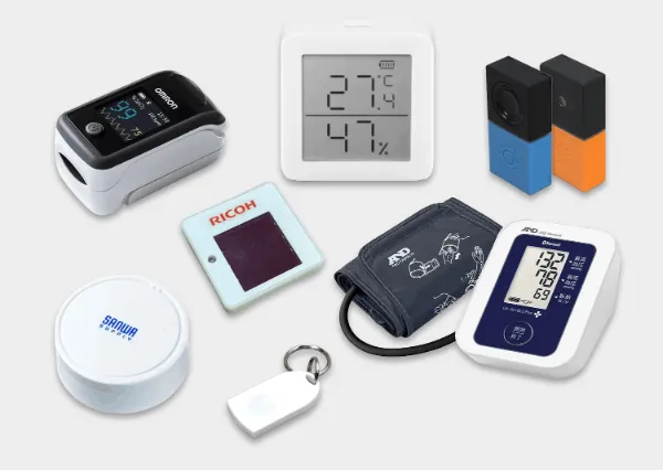 A wide variety of BLE sensors and devices supported by obniz